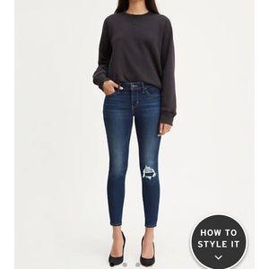 710 Super Skinny Cool Cropped Jeans size 28